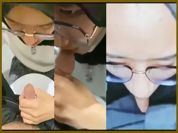 Koleksi Hijab Kacamata Blowjob Pacar Sampe Crot